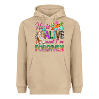 Mushroom He Is Alive And I'm Forgiven Heavyweight Hoodie - BundleAndBundleShop