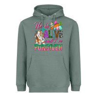 Sage He Is Alive And I'm Forgiven Heavyweight Hoodie - BundleAndBundleShop