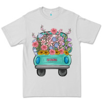 Dove Grey truck with flowers Premium Tee - MaliasSmallBusiness