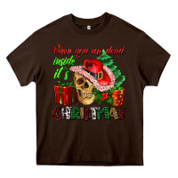 Chocolate Brown when you are dead inside its Christmas Heavy Core Tee - AdoDesignShop