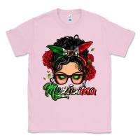 Bubblegum Pink mexicana woman messy bun Classic Tee - LillyAllenDesigns