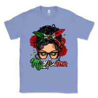 Colony Blue mexicana woman messy bun Classic Tee - LillyAllenDesigns