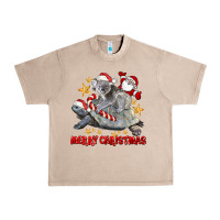 French Oak Merry Christmas Tortoise And Koala Urban Heavy Tee - LillyAllenDesigns