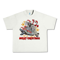 Pistachio Merry Christmas Tortoise And Koala Urban Heavy Tee - LillyAllenDesigns