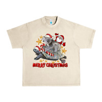Sandshell Merry Christmas Tortoise And Koala Urban Heavy Tee - LillyAllenDesigns