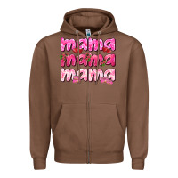 Chestnut Mama mama mama mother's day Zipper Hoodie - HowdyJamesFarm
