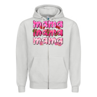 Dove Grey Mama mama mama mother's day Zipper Hoodie - HowdyJamesFarm