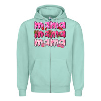 Seafoam Mama mama mama mother's day Zipper Hoodie - HowdyJamesFarm