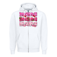White Mama mama mama mother's day Zipper Hoodie - HowdyJamesFarm