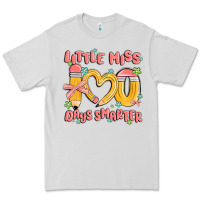Dove Grey little miss 100 days smarter Premium Tee - MaliasSmallBusiness