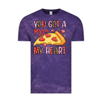 Cloud Purple you got a pizza my heart Vintage Tee - LillyAllenDesigns