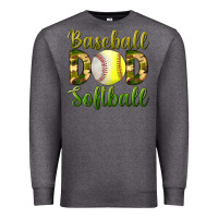 Charcoal Heather Baseball Dad Softball Premium Sweatshirt - BundleAndBundleShop