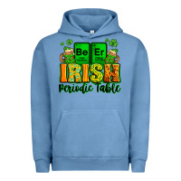 Pigment Pebble Blue Beer Irish Periodic table St. Patrick's Urban Hoodie - LillyAllenDesigns