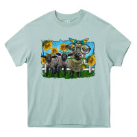Arona cute hempshire sheep family Heavy Core Tee - LillyAllenDesigns