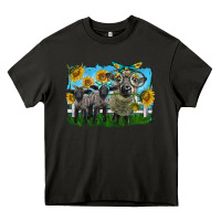 Asphalt cute hempshire sheep family Heavy Core Tee - LillyAllenDesigns