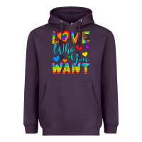 Plum Western Love Who You Want Heavyweight Hoodie - BundleAndBundleShop