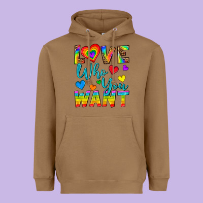 Western Love Who You Want Heavyweight Hoodie Designed By Bundleandbundleshop