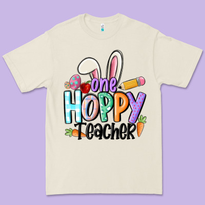 One Hoppy Teacher Premium Tee Designed By Maliassmallbusiness
