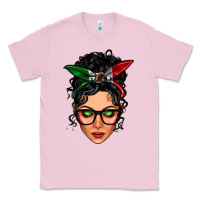 Bubblegum Pink mexican latina girl messy bun Classic Tee - LillyAllenDesigns