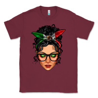 Burgundy mexican latina girl messy bun Classic Tee - LillyAllenDesigns