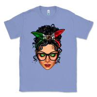 Colony Blue mexican latina girl messy bun Classic Tee - LillyAllenDesigns