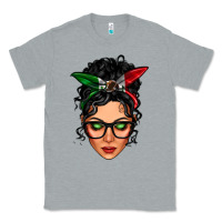 Heather Grey mexican latina girl messy bun Classic Tee - LillyAllenDesigns