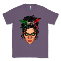 Lavender mexican latina girl messy bun Classic Tee - LillyAllenDesigns