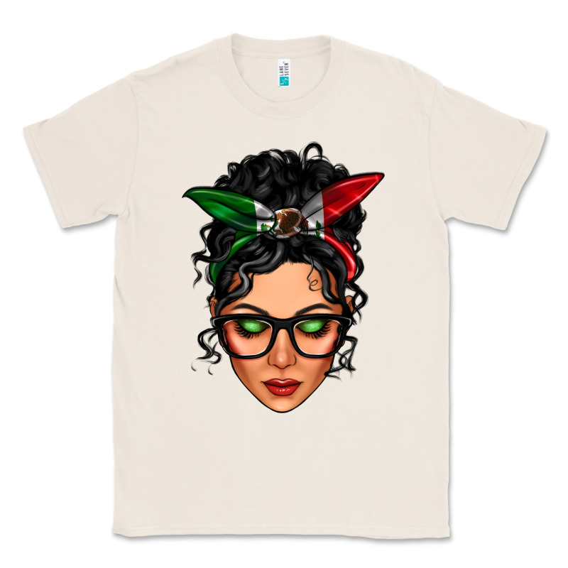 Mexican Latina Girl Messy Bun Classic Tee by LillyAllenDesigns | Teevron