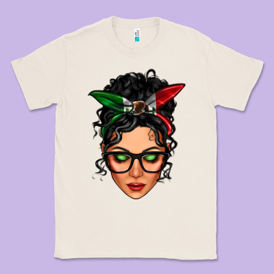 Mexican Latina Girl Messy Bun Classic Tee Designed By Lillyallendesigns