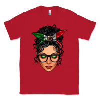 Red mexican latina girl messy bun Classic Tee - LillyAllenDesigns