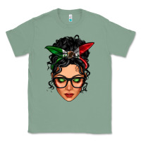 Sage mexican latina girl messy bun Classic Tee - LillyAllenDesigns
