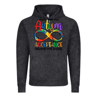 Vintage Black autism acceptance Vintage Hoodie - LillyAllenDesigns
