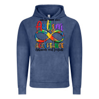 Vintage Denim autism acceptance Vintage Hoodie - LillyAllenDesigns