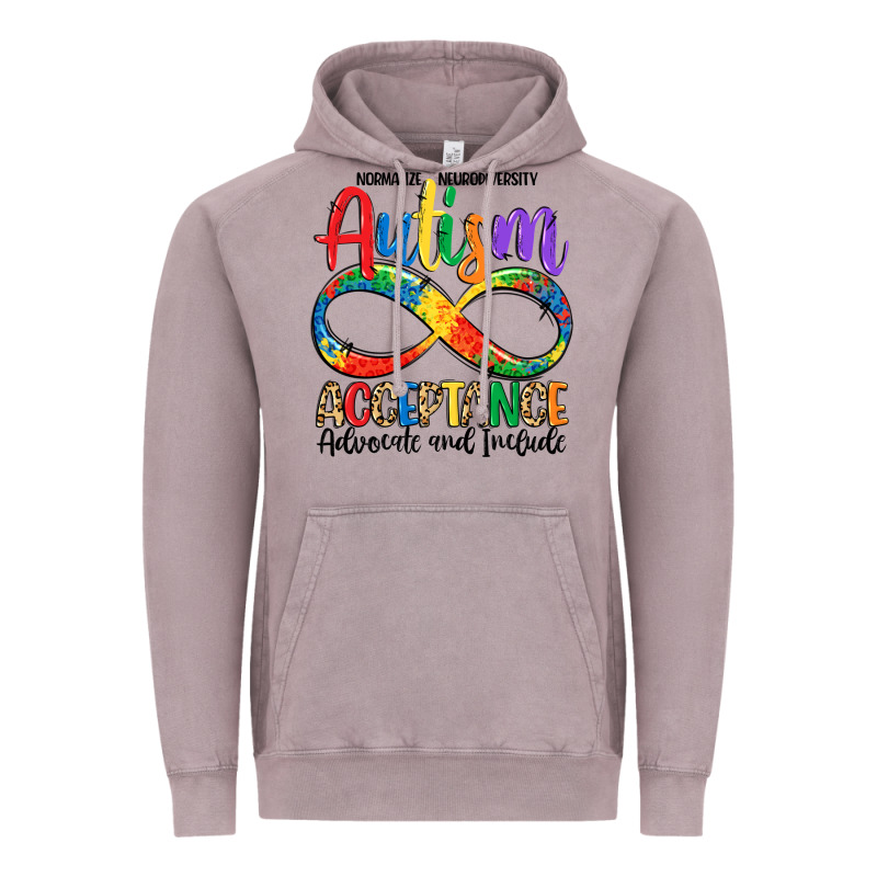 Autism Acceptance Vintage Hoodie by LillyAllenDesigns | Teevron