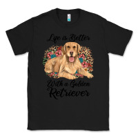 Black life is better with a golden retriever Classic Tee - JahusDesignShop