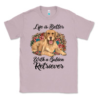 Lilac life is better with a golden retriever Classic Tee - JahusDesignShop