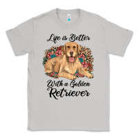 Moon Dust life is better with a golden retriever Classic Tee - JahusDesignShop