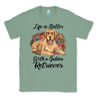 Sage life is better with a golden retriever Classic Tee - JahusDesignShop