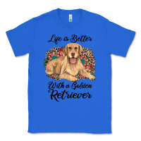 True Royal life is better with a golden retriever Classic Tee - JahusDesignShop