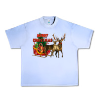 Grape Ice merry christmas two deers Urban Heavy Tee - LillyAllenDesigns