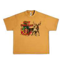 Peanut Butter merry christmas two deers Urban Heavy Tee - LillyAllenDesigns