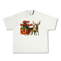 Merry Christmas Two Deers Urban Heavy Tee | Teevron