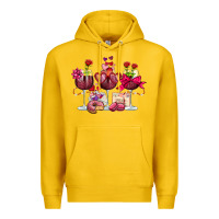 Lemon valentine's day wine glasses Premium Hoodie - OliviaCreatesArt