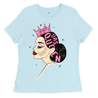 Baby Blue yas queen Ladies Tee - MaliasSmallBusiness