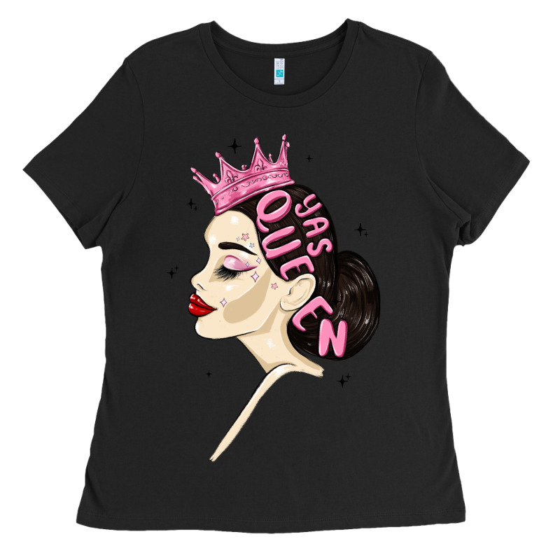 Yas Queen Ladies Tee by MaliasSmallBusiness | Teevron