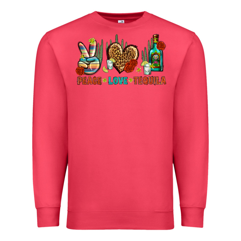 Peace Love Tequila Premium Sweatshirt by BundleAndBundleShop | Teevron