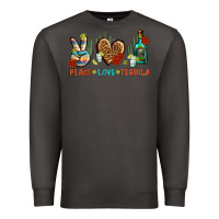 Smoke Peace Love Tequila Premium Sweatshirt - BundleAndBundleShop
