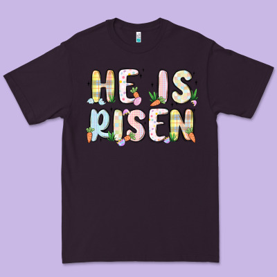 He Is Risen Premium Tee Designed By Maliassmallbusiness