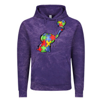Cloud Purple autism awareness elephant Vintage Hoodie - LillyAllenDesigns