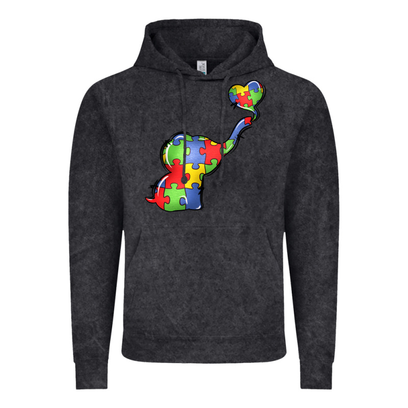 Autism Awareness Elephant Vintage Hoodie by LillyAllenDesigns | Teevron